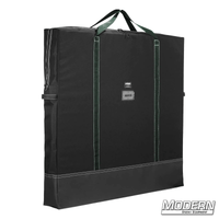 36" x 36" flag bag made of Cordura fabric with heavy-duty zipper, carrying handles, and vinyl bottom for film grip and rigging use