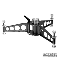 Modern bazooka base with quick release handle and super sturdy camera mount for film grip rigging.