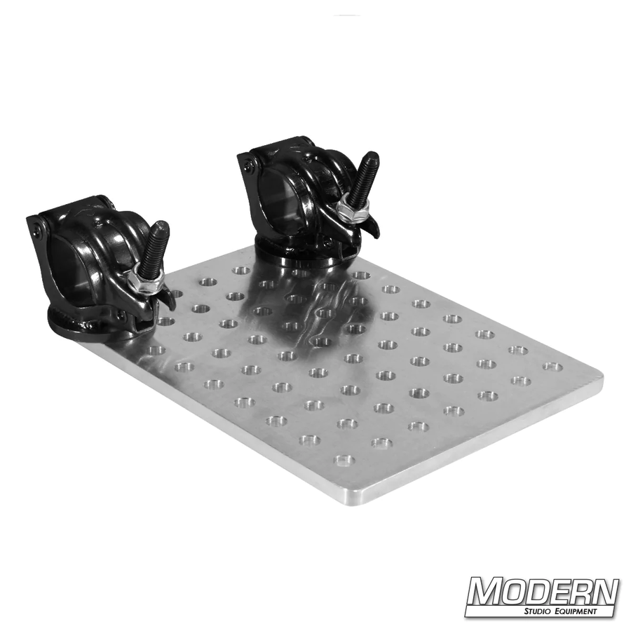 Cheese Plate with Two Grid Clamps - Black Zinc