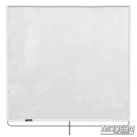 Silent Full Grid Cloth 48"x48" on stainless frame for film grip and rigging, 2.6 stop material diffuses direct light sources