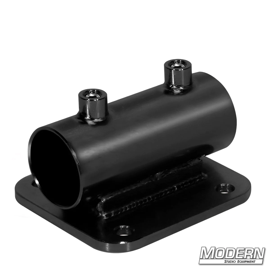 Horizontal Receiver with Flat Plate for 1-1/2-inch Speed-Rail® - Black Zinc with Set Screws