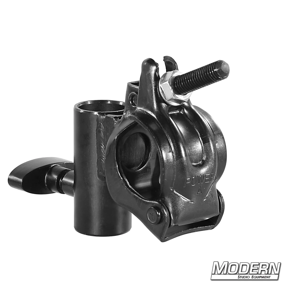 Grid Clamp with Cross-Style Junior Receiver - Black Zinc with Nut