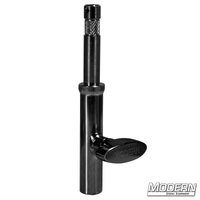 4-inch Baby Stand Extension in Black Zinc for film lighting and grip rigging by Modern Studio Equipment.