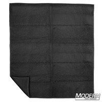 Medium weight 4' x 8' furniture blanket for film rigging and grip use.