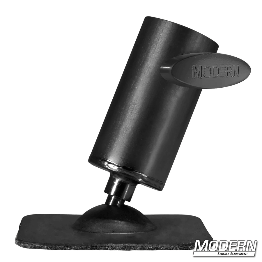 Pipe Flange Base with Swivel for 1-1/4-inch Speed-Rail®, Black Zinc with T-Handle, ideal for film grip rigging, swivels 360°