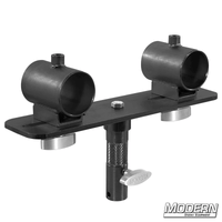 Slider End Bracket for 1-1/2-inch Speed-Rail® in Black Zinc for film grip and rigging equipment