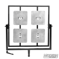 2' x 2' mirror boards with foam core holders for film grip rigging and positioning, complete with a bale and 1-1/8" jr. pin attachment.