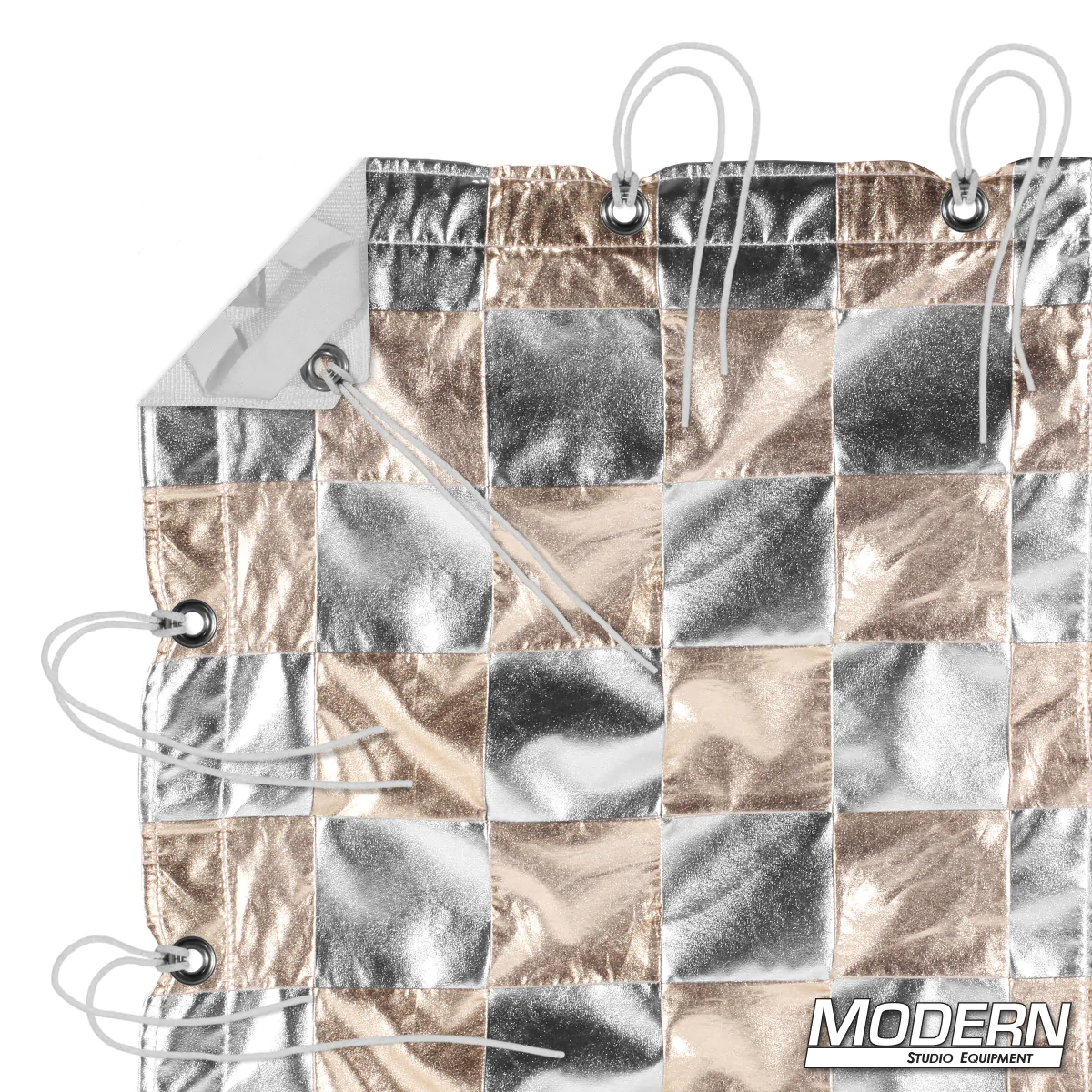 Silver/Gold Checker Pattern with Bag