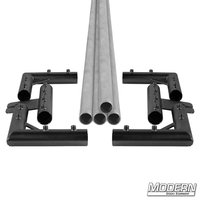 1-1/2-inch Speed-Rail Breakdown Frame with aluminum tubes and corner fittings for film grip rigging.