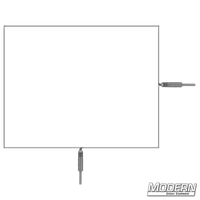 Solid Flex Stainless Frame with two pins for film grip and rigging.