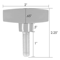 T-Handle (3/8-16-inch) - Black Powder Coated