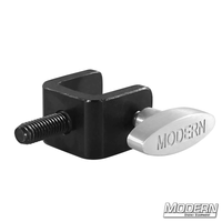 C-Clamp Adapter Bracket in Black Zinc with 3/8-16" male thread, designed for film grip and rigging setups