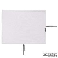 10" x 12" Flex Scrim with stainless open-end frame for film grip and rigging, used to manipulate and soften light on film sets