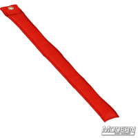 Modern 12-inch Marker, red Cordura 1000, designed for film grip and rigging, durable and heavy for actor position marking on any surface