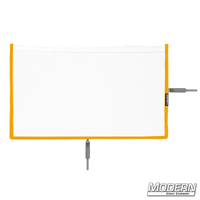 Flex Scrim - 12" x 20" with 304 military-grade stainless open-end frames for film grip and rigging.