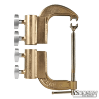 Speed C-Clamp for 1-1/2-inch Speed-Rail® with T-Handles for film grip and rigging applications.