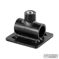 Horizontal 5/8-inch Receiver Plate - Black Zinc