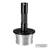 Junior to Elemack Adapter - Black Zinc for film rigging and grip equipment.