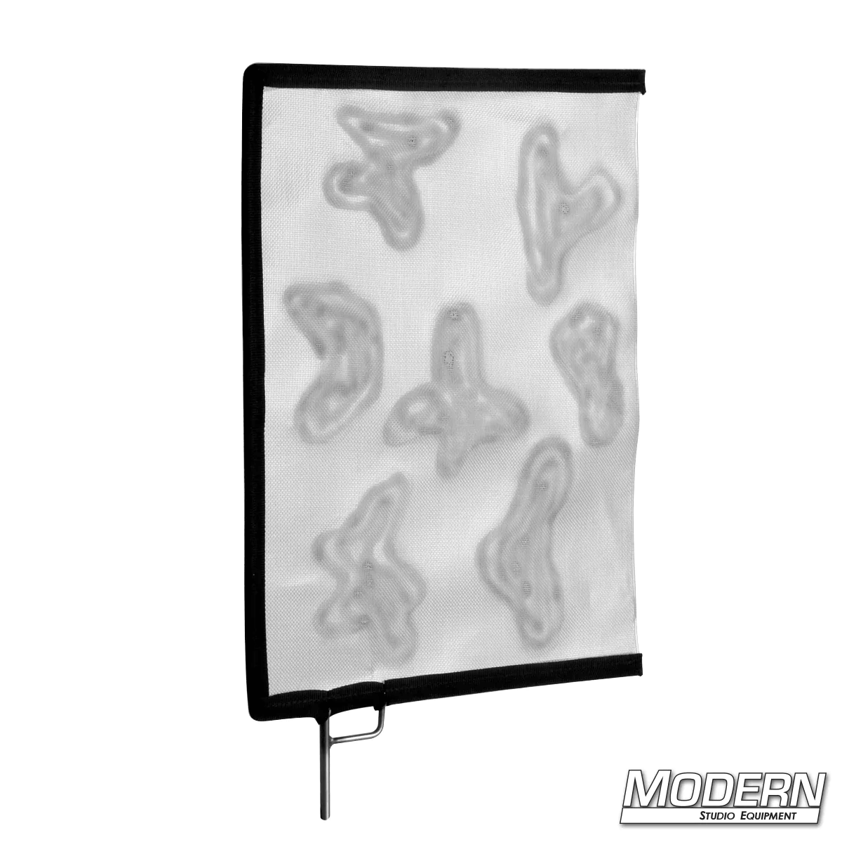 Screen glass with cucoloris pattern for film grip and rigging, casting shadow patterns on backgrounds or subjects.