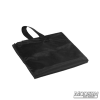 Black 48" x 48" Basic Flag Bag with velcro closure and handle for film grip and rigging equipment.