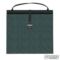 Modern Scrim Bag for 18-1/2" made from Cordura 1000 with stainless steel rod, perfect for organizing lighting scrims, used in film grip rigging.